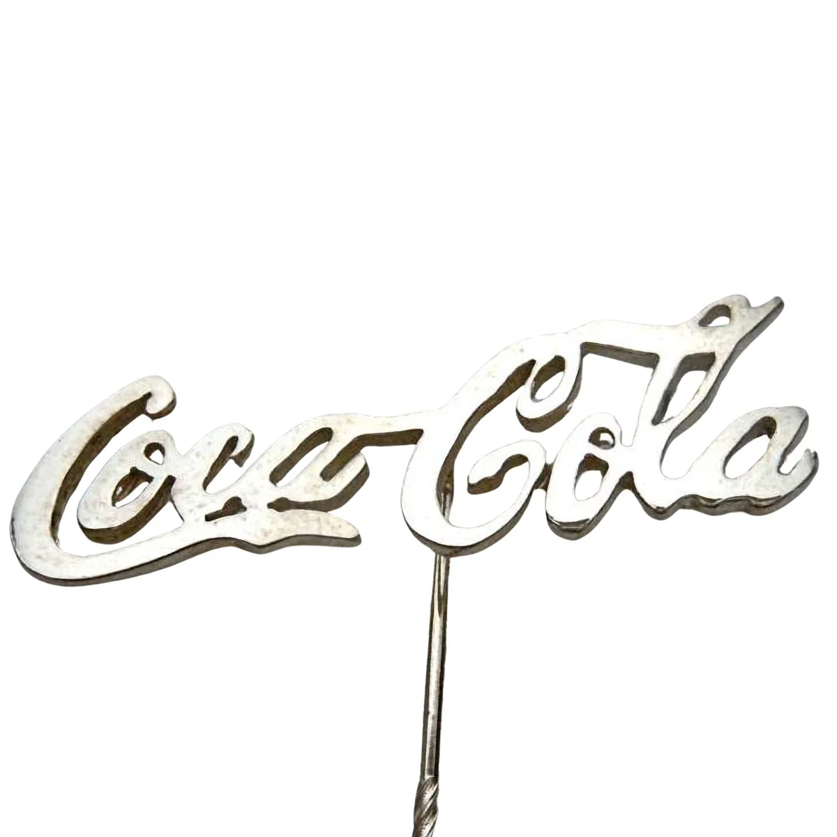 Seltene Coca-Cola Anstecknadel aus den 50er Jahren – 925 Silber Sammler-Rarität