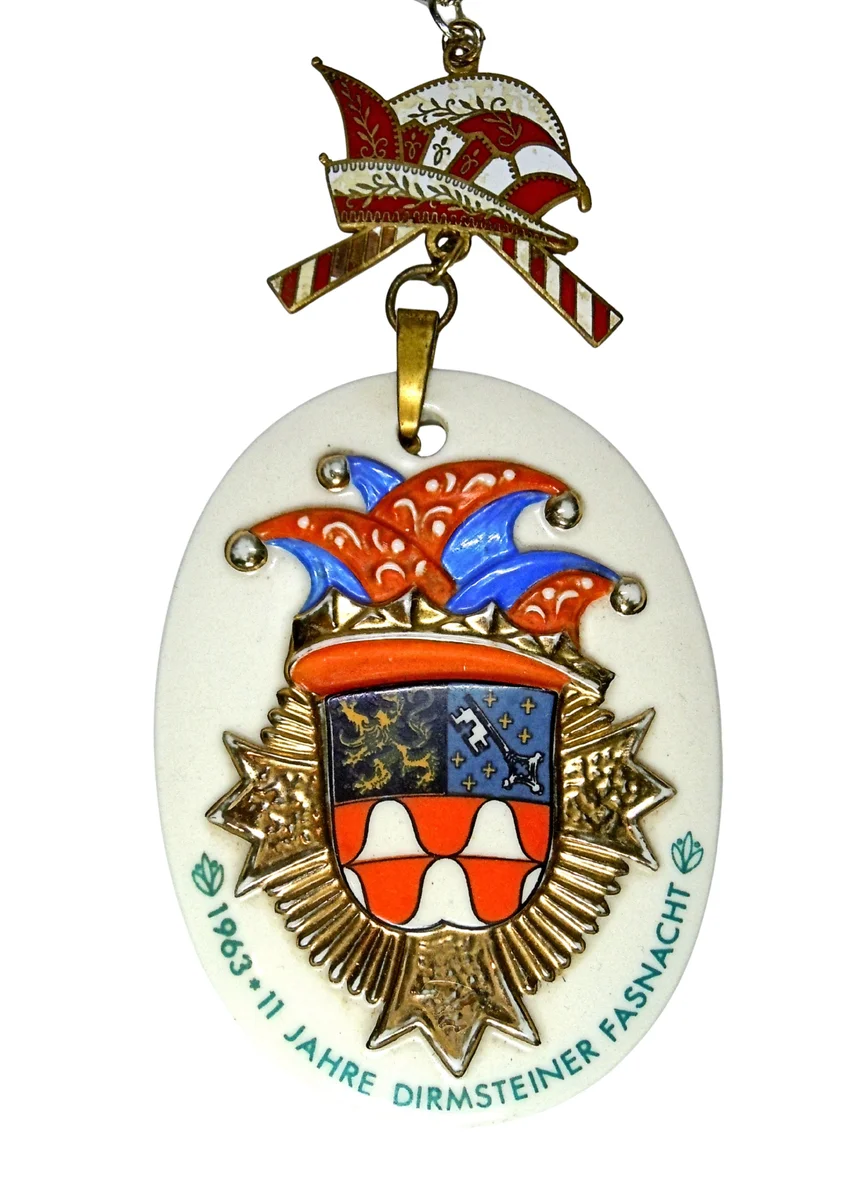 Porzellan Orden Dirmsteiner Fasnacht 1963 – Goebel Sammlerstück & absolute Rarität
