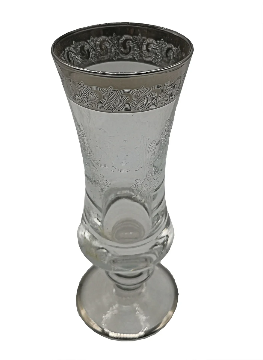 Glamouröse Murano Medici Platinrandgläser