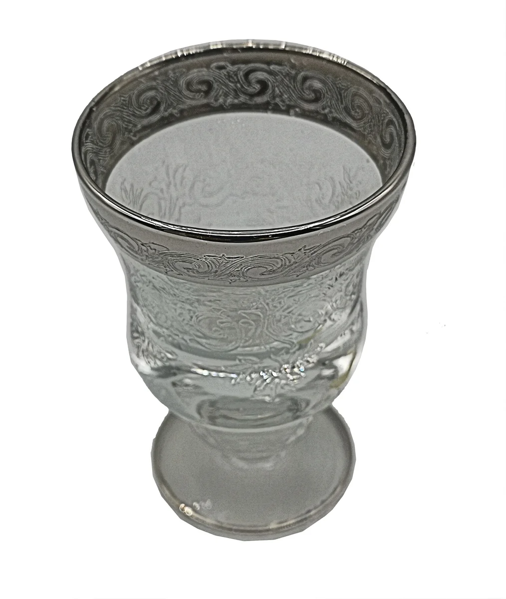 Glamouröse Murano Medici Platinrandgläser