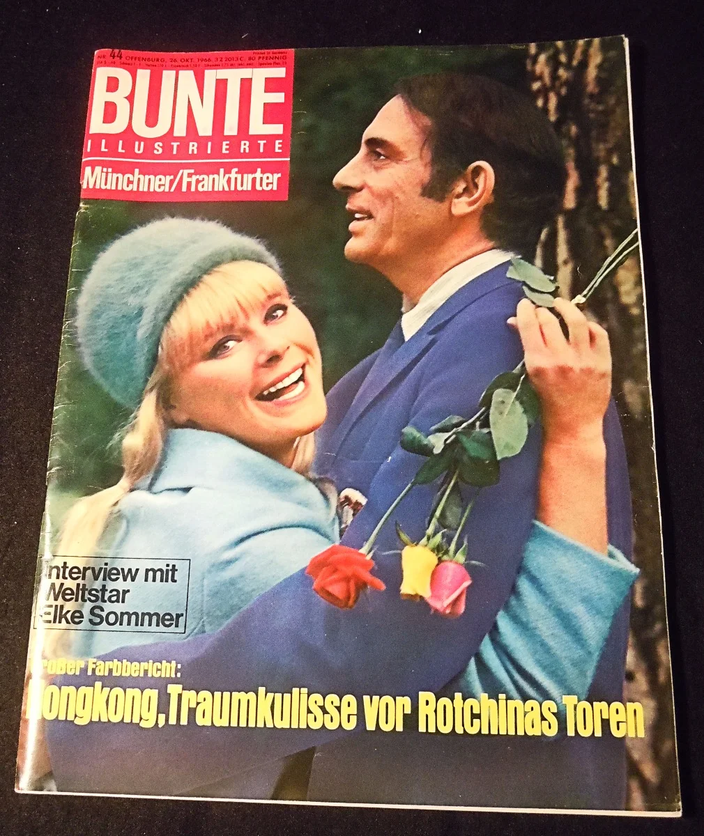 Bunte Zeitschrift Zeitung Illustrierte 26. Okt. 1966 - Elke Sommer