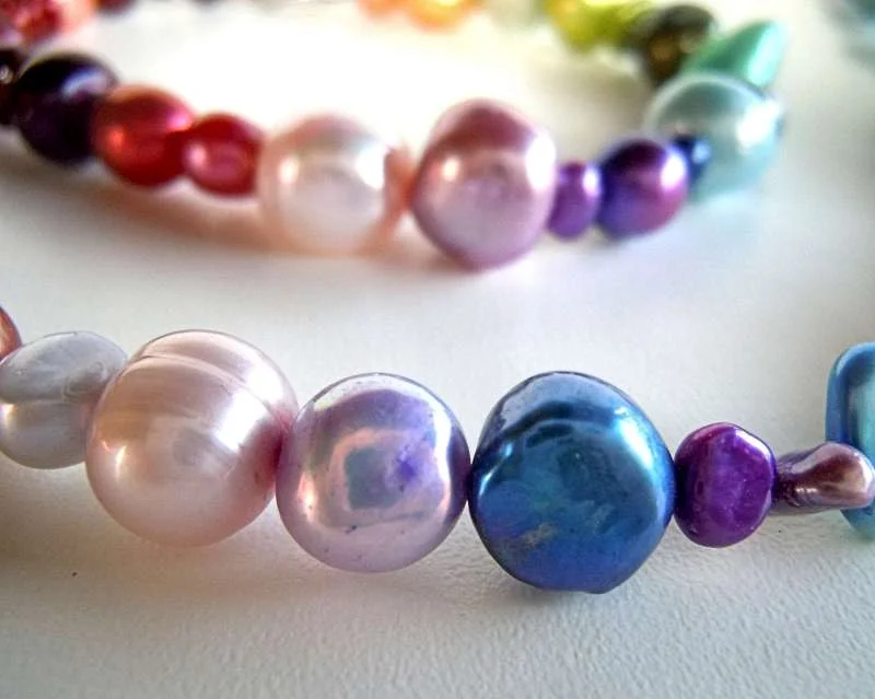 Rainbow Set Perlen Collier und Armband