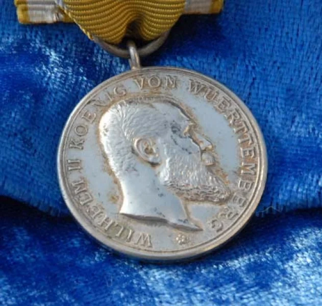 Silberne Verdienstmedaille König von Württemberg 1891-1918