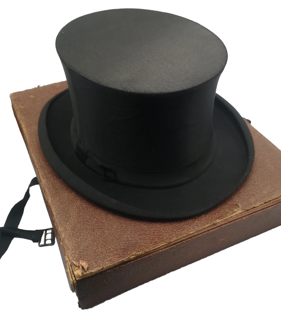Antiker Seiden Glanz Zylinder um 1920 HG 57,5  Chapeau Claque Klapphut