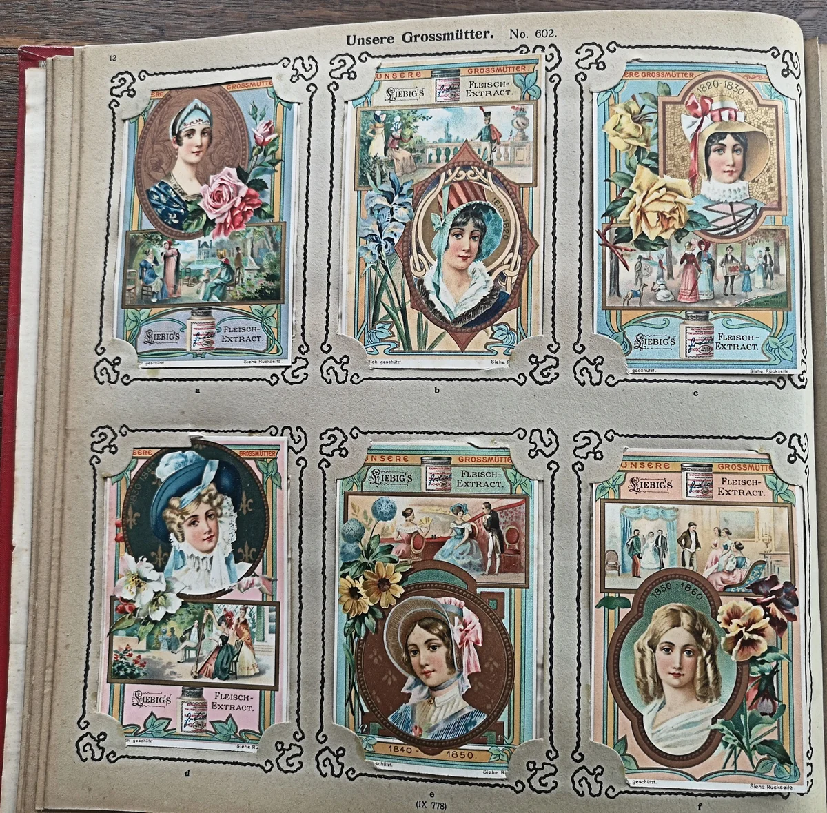 Liebig Sammelbilderalbum der Jahre 1904 - 1906 mit 630 Bilder