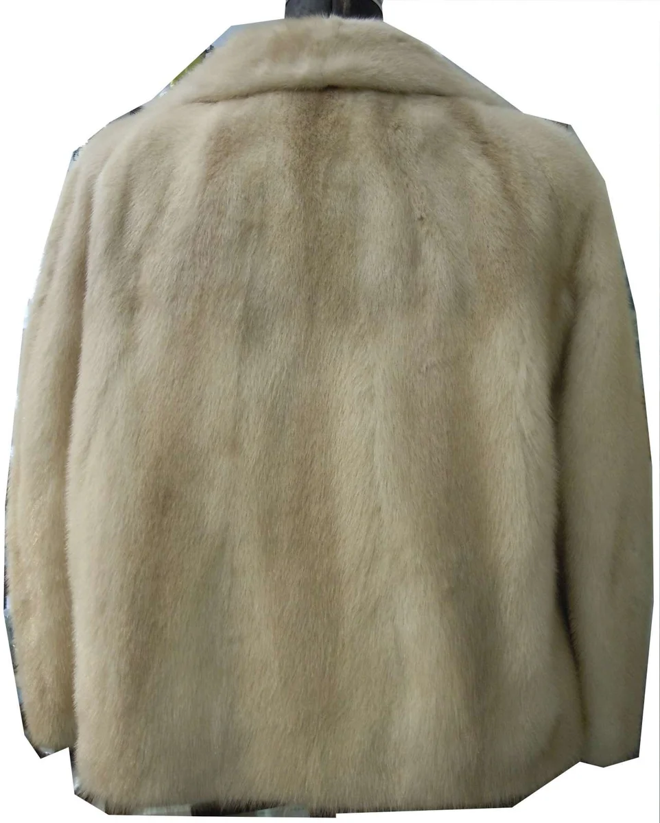 Damen Nerz Jacke cremeweiß   Anfertigung - Gr.36/38 Zustand TOP