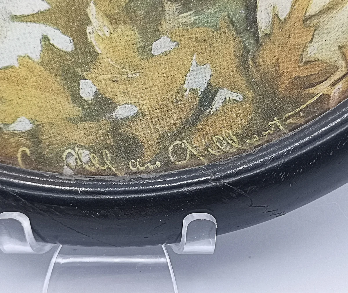 Romantischer Kunstdruck „Liebespaar“ – 1930er Jahre – gerahmt hinter Glas