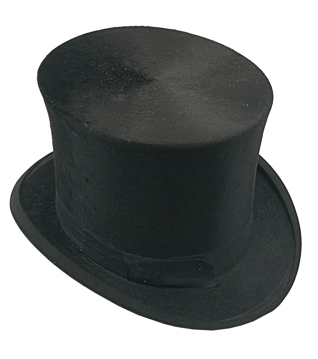 Antiker Felbel Seidenglanz Zylinder (ca. 1930) HG55 Schramberg
