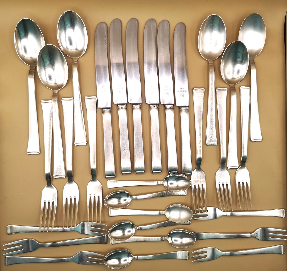 WMF Menue Besteck Dekor 2500 Bauhaus Kurt Mayer (30 -teilig)