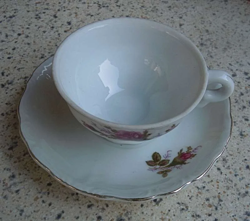 2 tlg. Sammelgedeck Espresso Mocca Tasse Moosrose