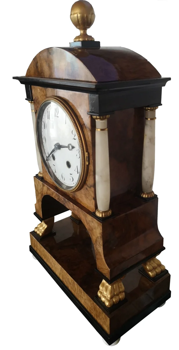 Prächtige Portaluhr mit Alabastersäulen von Lorenz Furtwängler & Sohn, 1880er Jahre