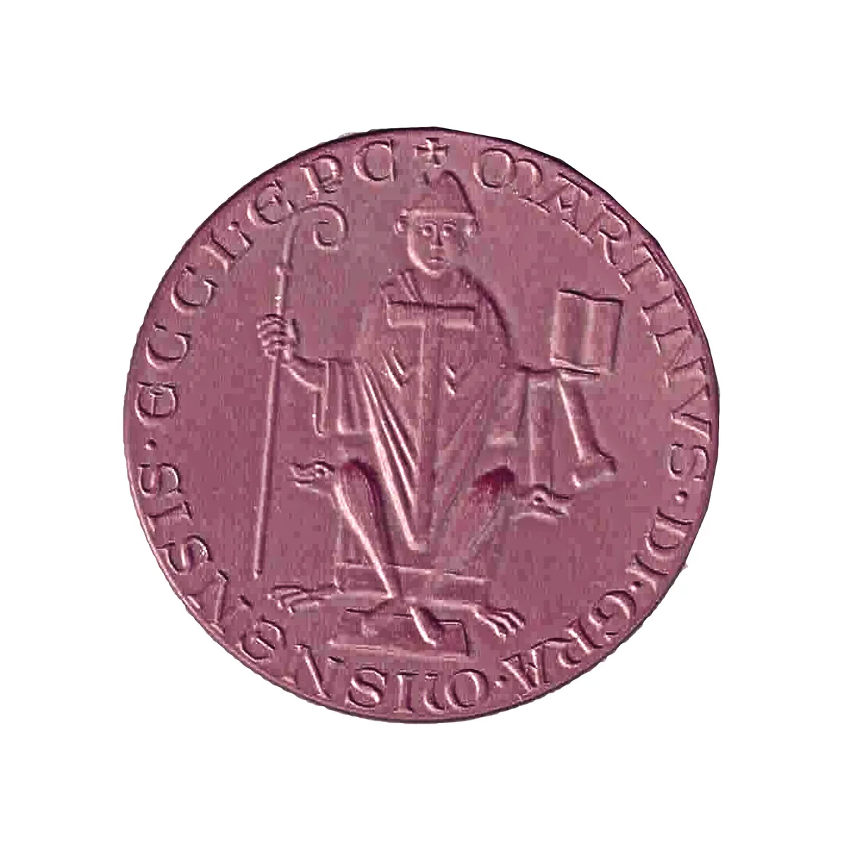 Porzellan Siegel Bischof von Meissen 1976 Böttger Steinzeug