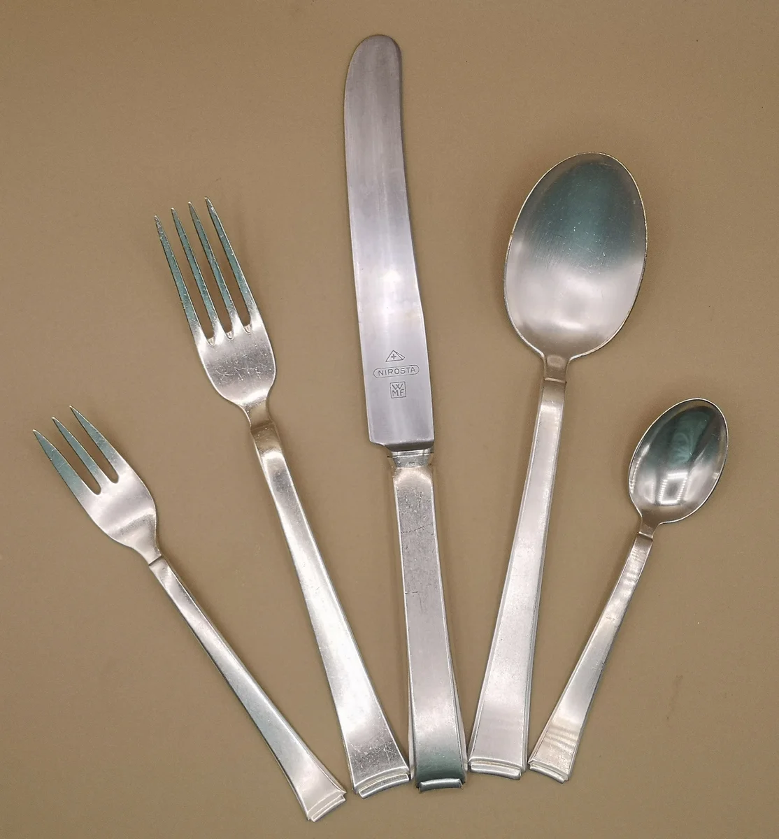 WMF Menue Besteck Dekor 2500 Bauhaus Kurt Mayer (30 -teilig)