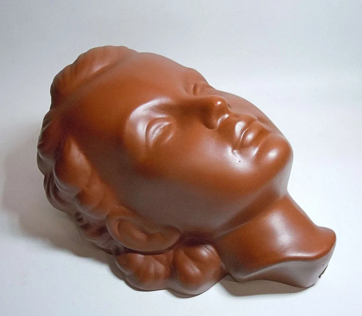 Keramik Wandmaske  JUNGE FRAU  Goldscheider Adolf Prischl um 1937
