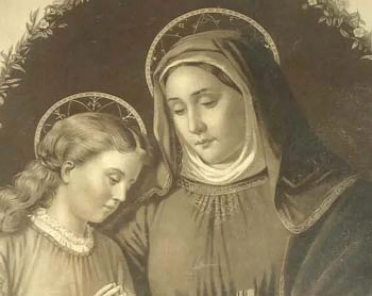 Hl. Anna Lithographie