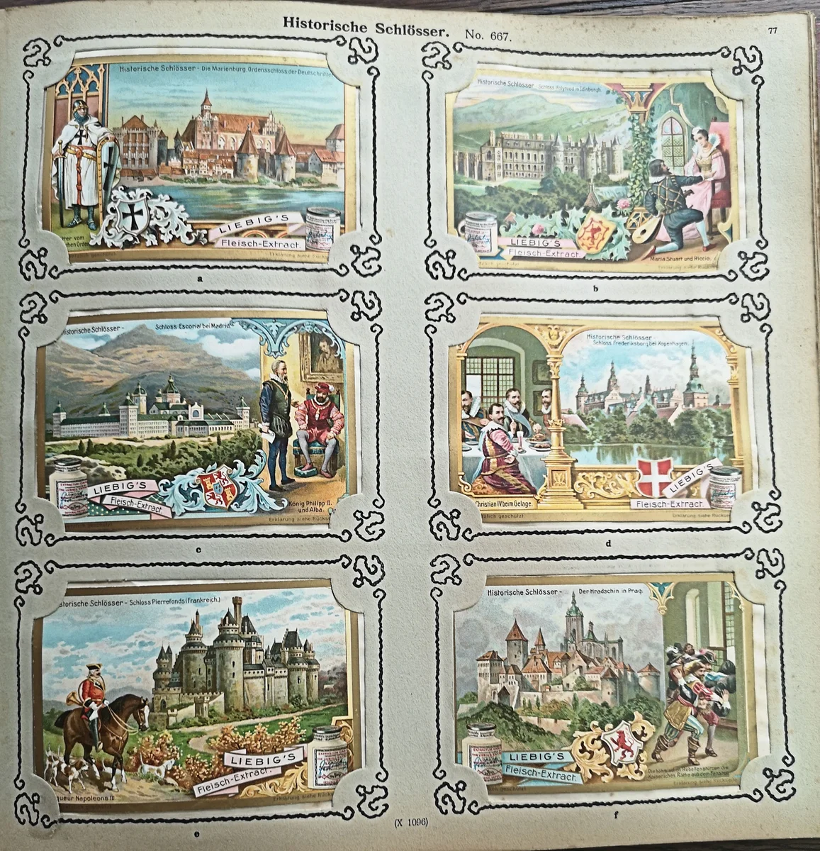 Liebig Sammelbilderalbum der Jahre 1904 - 1906 mit 630 Bilder