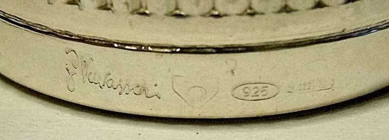 925 Silber Designer Flaschen Verschlüsse Giacomo Vavassori Mailand