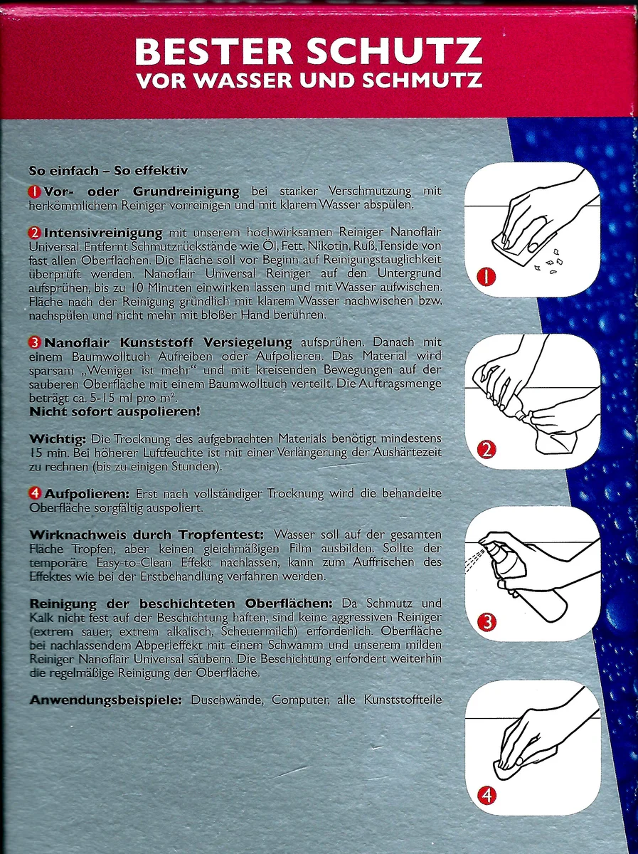 NANO Set - Versiegelung + Reiniger für Kunststoff 2x100ml