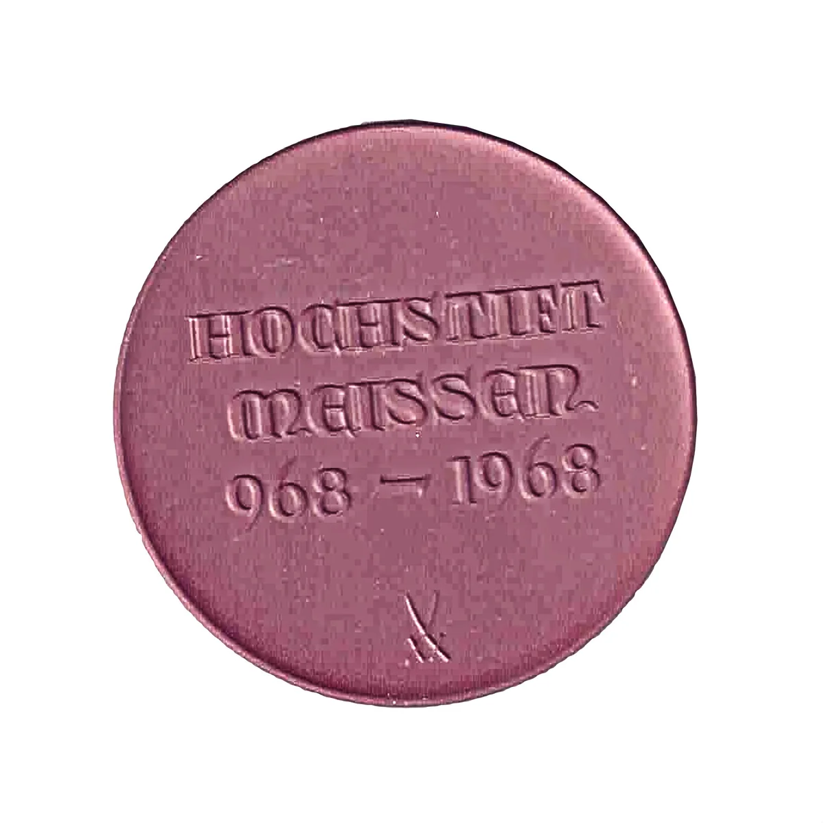 Porzellan Siegel Hochstift Meissen 1968 Böttger Steinzeug