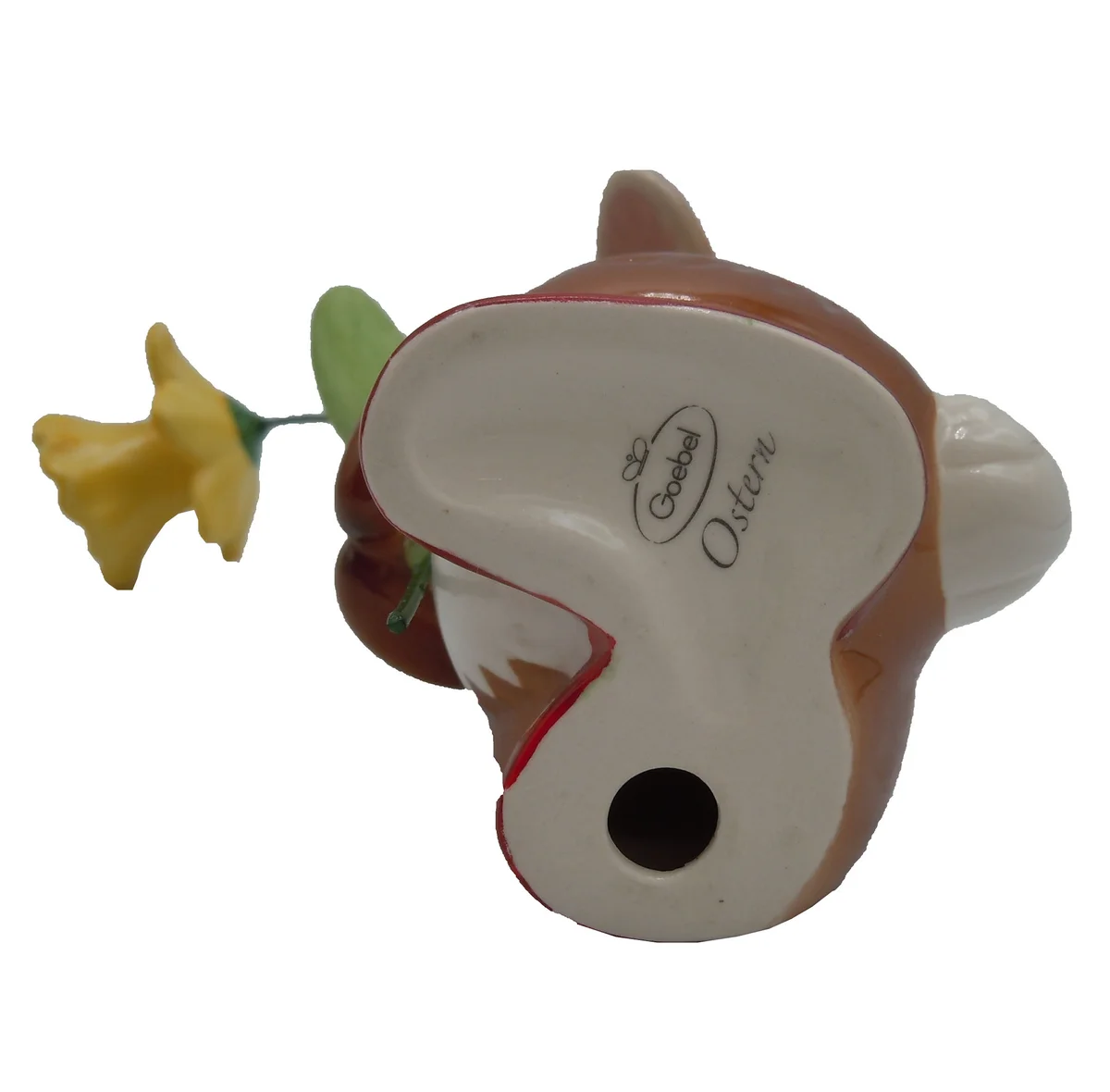 🌼🐰 Goebel Hase mit Narzisse 12 cm – Blumenhase aus Keramik