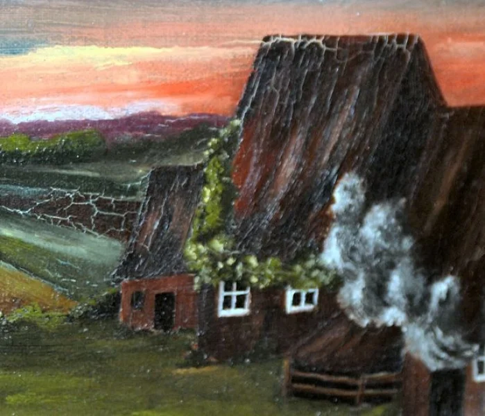Ã–lgemälde August Julius Berg - Schweden um 1840/50