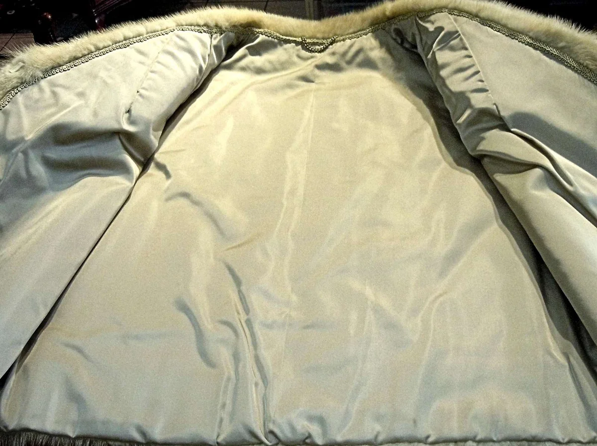 Damen Nerz Jacke cremeweiß   Anfertigung - Gr.36/38 Zustand TOP
