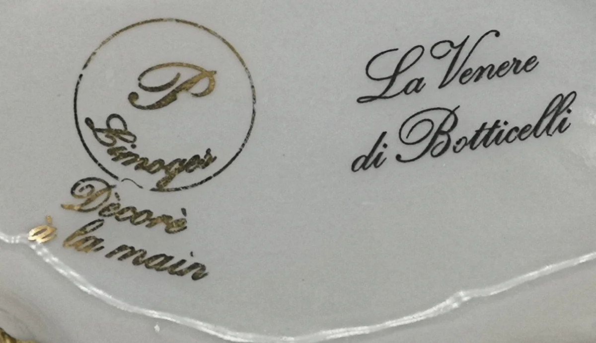 Limoge Porzellan Pillen, Schmuck- oder Süßstoff Döschen - Die Geburt der Venus