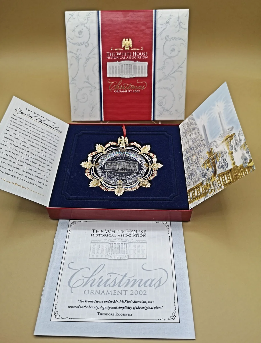 USA Weihnachtsschmuck Christbaumschmuck White House Christmas Ornament 2002