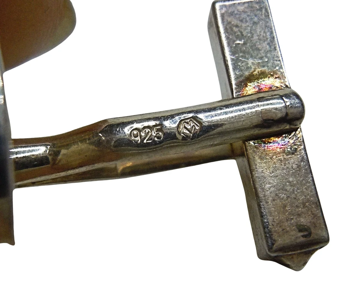 Exklusive Manschettenknöpfe aus 925 Sterling Silber – Handgefertigt, Meisterpunze, 19 mm