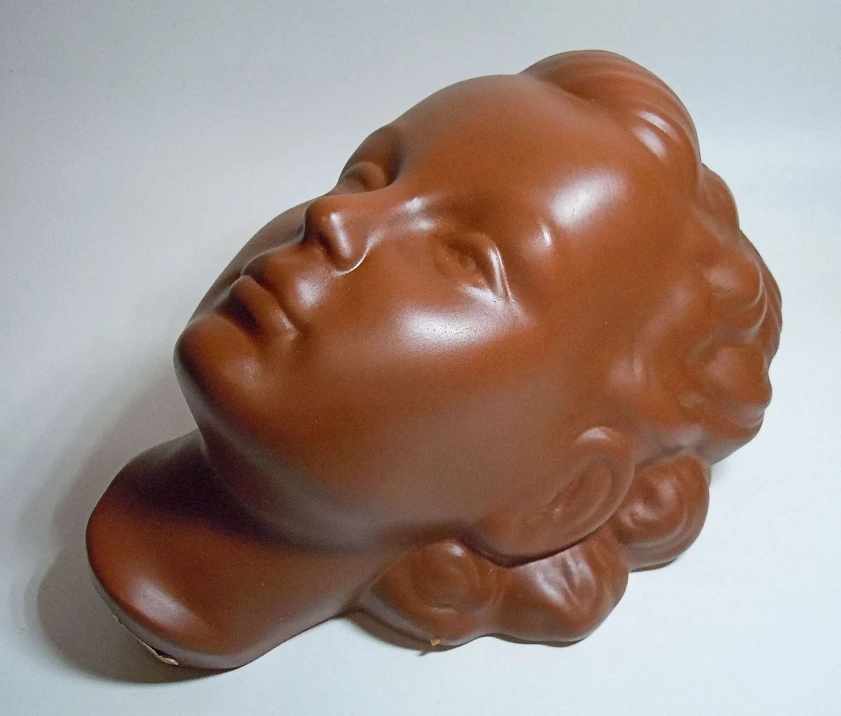 Keramik Wandmaske  JUNGE FRAU  Goldscheider Adolf Prischl um 1937