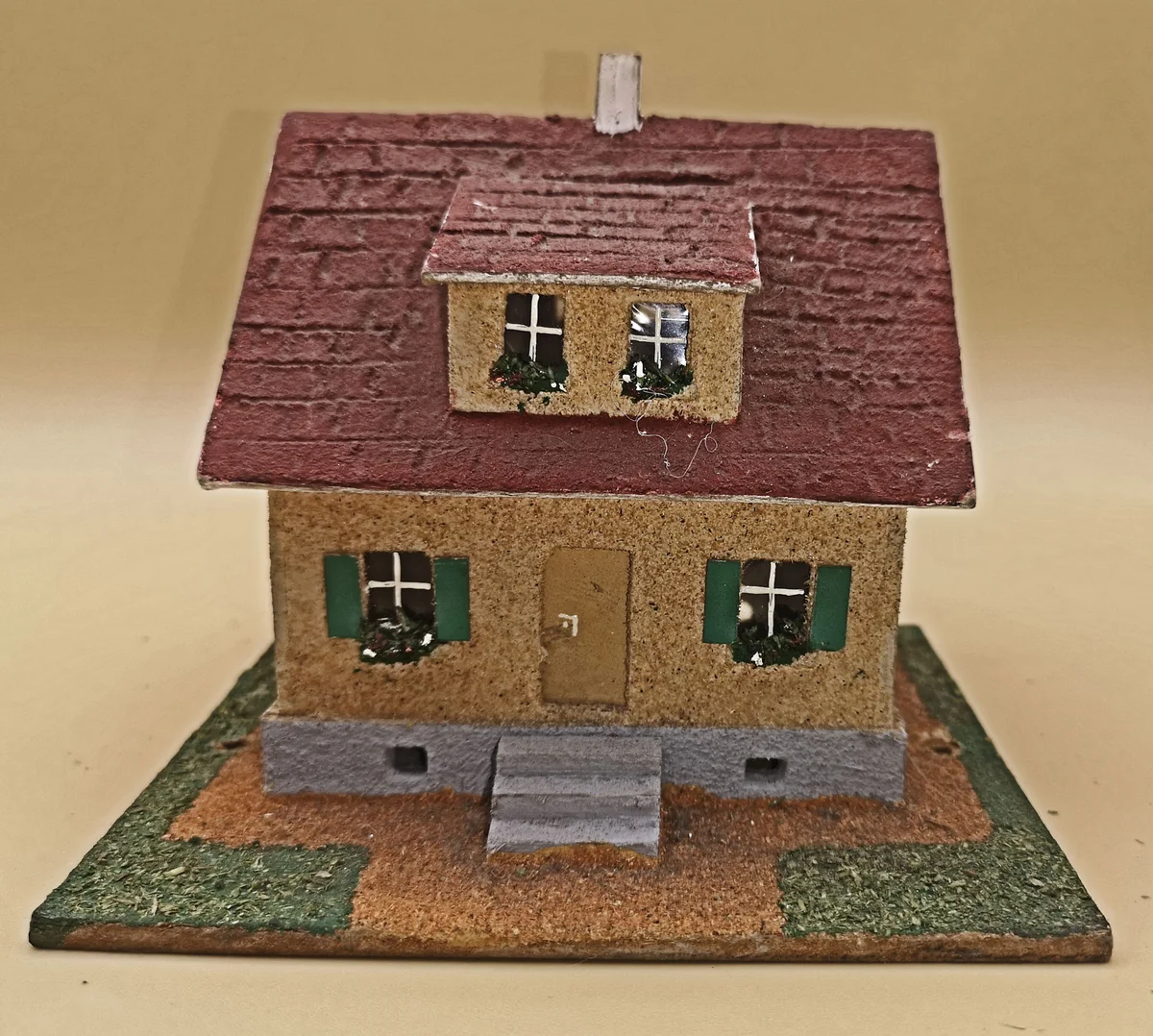 Vau-Pe Nr. 109 Einfamilienhaus 1955 - Original Modellhaus H0 - Handgefertigt aus Naturmaterialien (1)