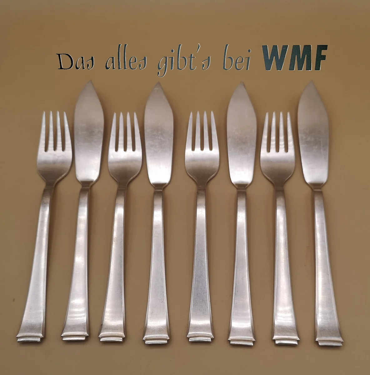 WMF Fisch Besteck Dekor 2500 Bauhaus Kurt Mayer (8 -teilig)