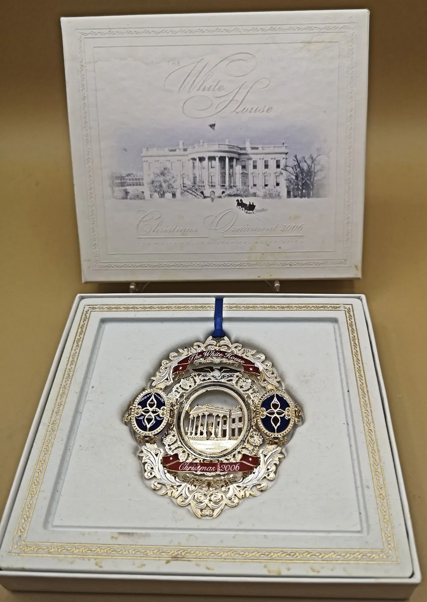 USA Weihnachtsschmuck Christbaumschmuck White House Christmas Ornament 2006