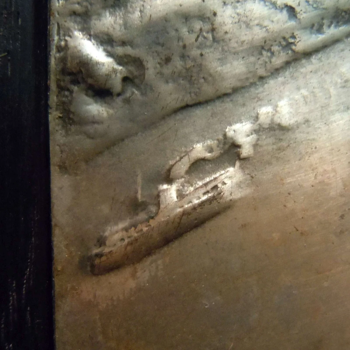Jugendstil Silber Wandrelief „Am Rhein da wachsen unsere Reben“ – signiert von Gg. Bommer um 1910