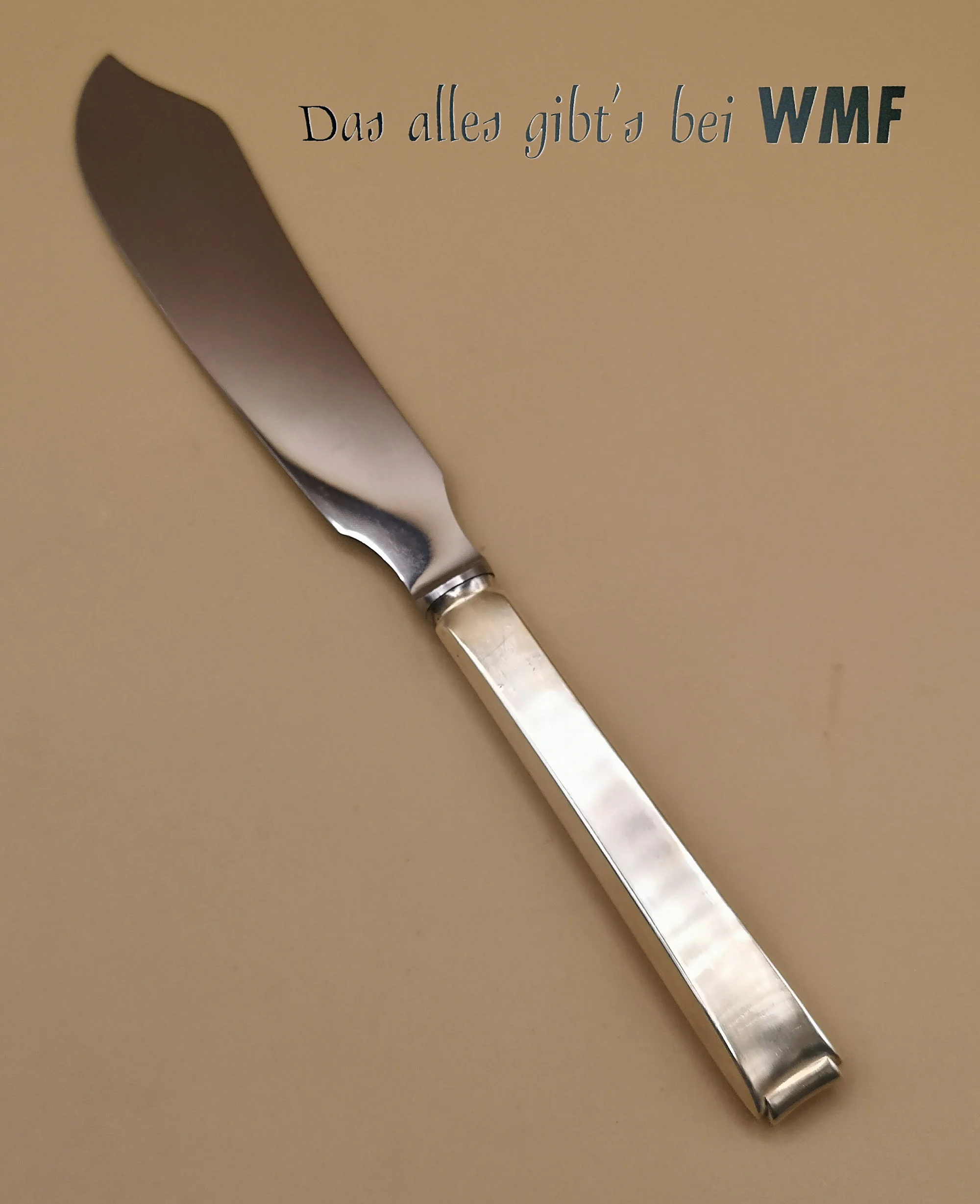 WMF Vorlagen Besteck Teile Dekor 2500 Bauhaus Kurt Mayer Tortenmesser Länge 27,5 cm 1