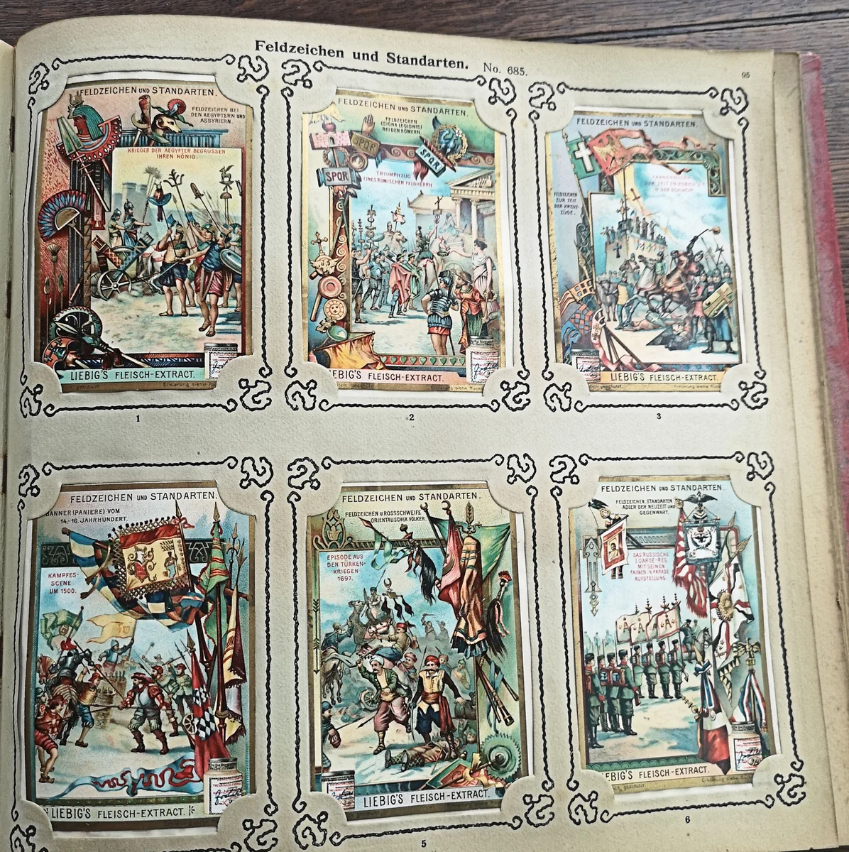 Liebig Sammelbilderalbum der Jahre 1904 - 1906 mit 630 Bilder