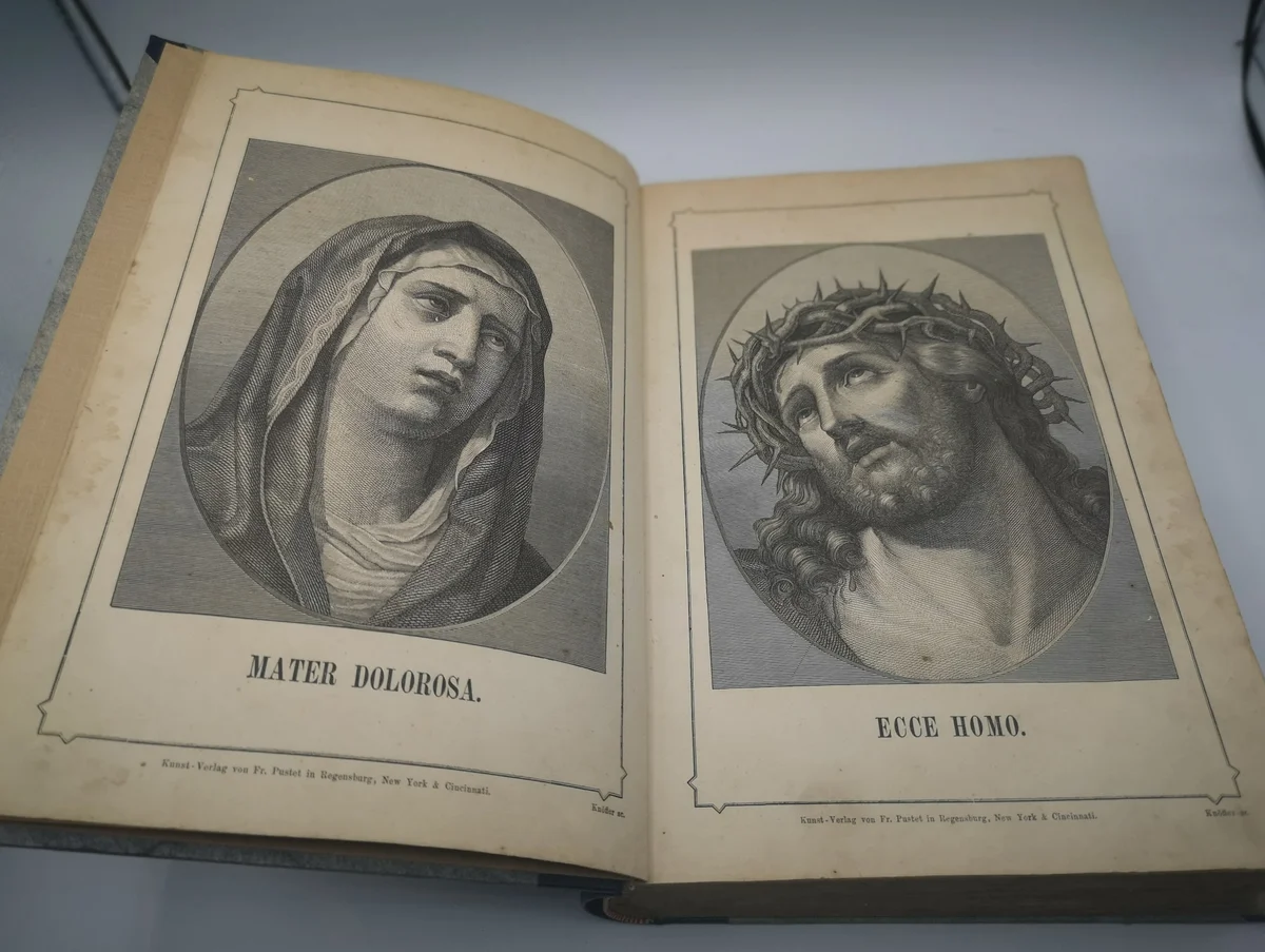 Religiöses Buch von 1874 Unterricht Erbauung Glauben Sitten