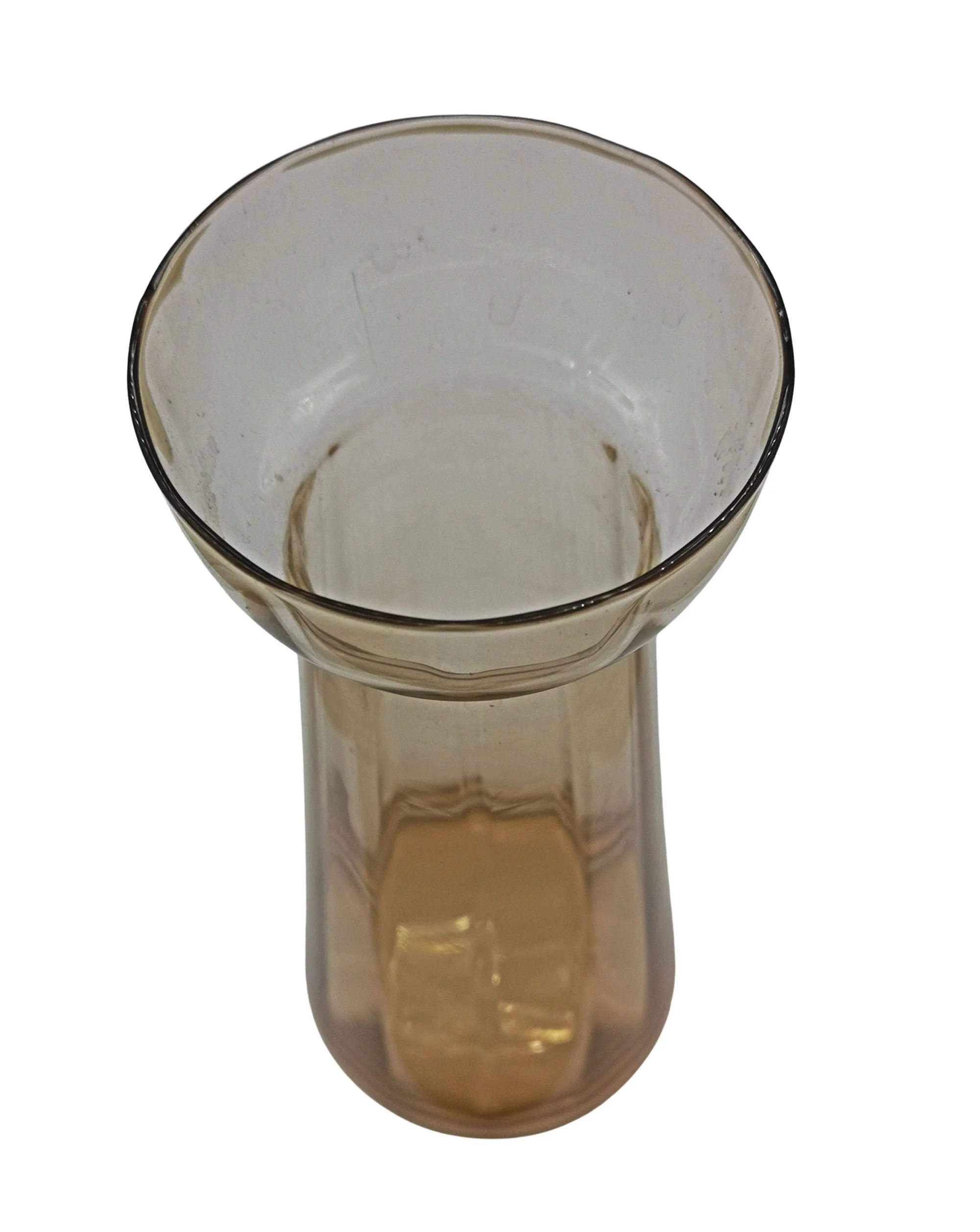 AR DECO mundgeblasene Hyazinth Vase 1900–1920 – 18–20 cm hoch – Antikes Original in klassischer Sanduhr-Form 6 zartes Rosé (Rosalin) Höhe 19,5 cm 2