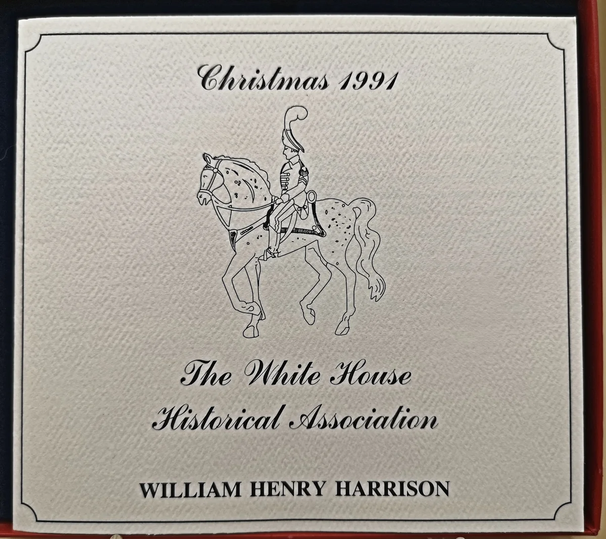 USA Weihnachtsschmuck Christbaumschmuck White House Christmas Ornament 1991