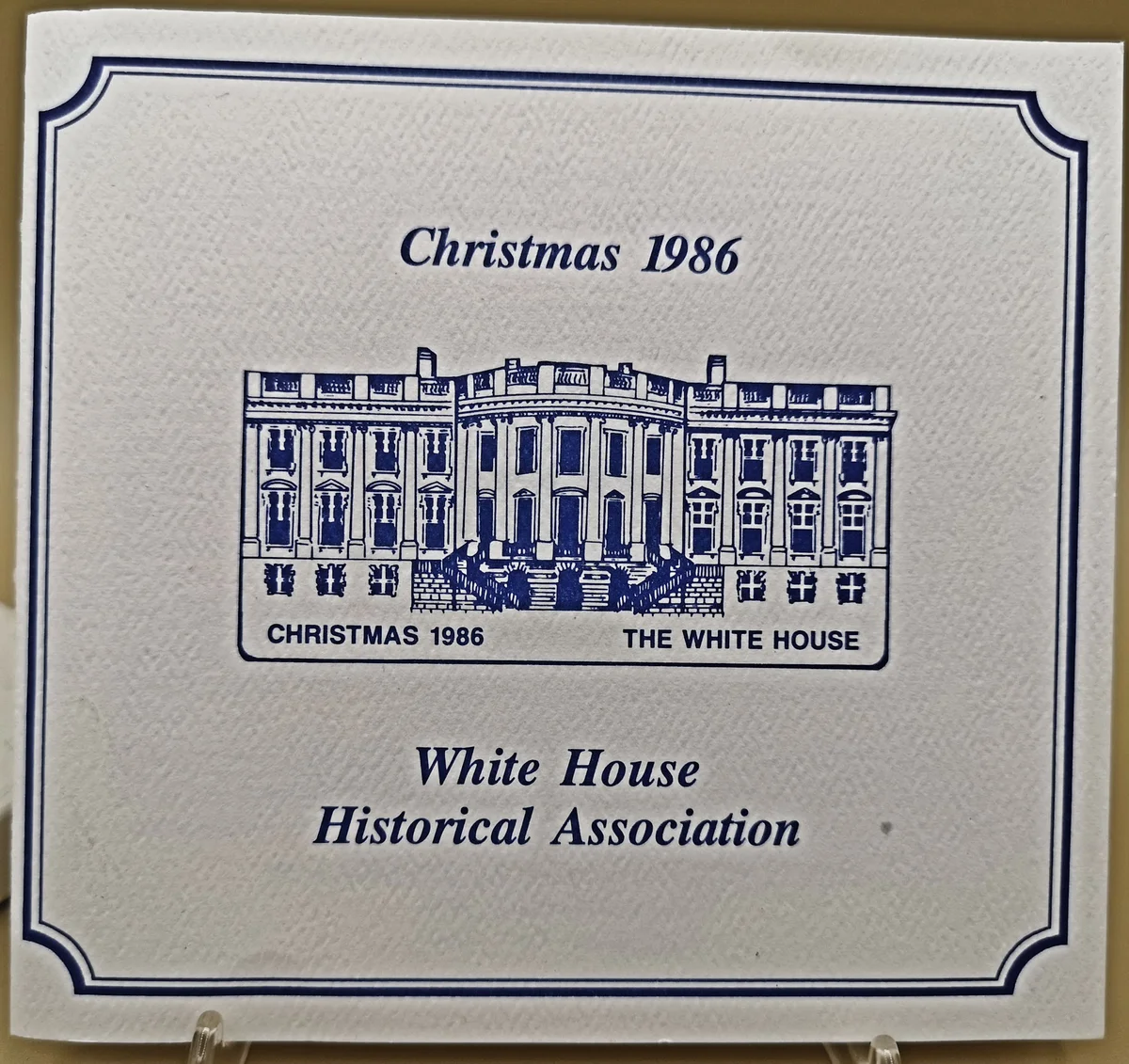 USA Weihnachtsschmuck Christbaumschmuck White House Christmas Ornament 1986