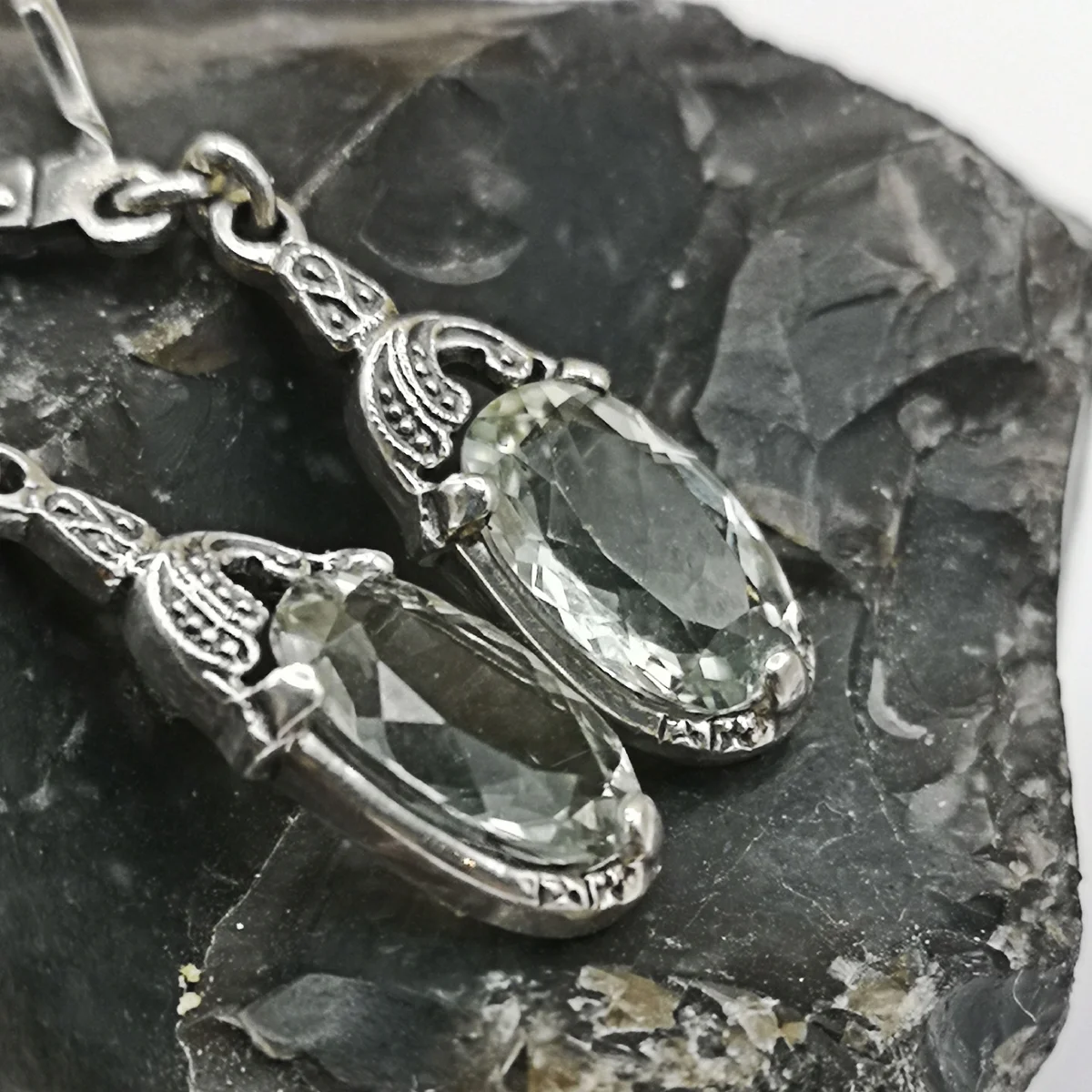 Exklusives Art-Deco Amethyst Schmuckset aus 925 Silber – Handgefertigt in Deutschland