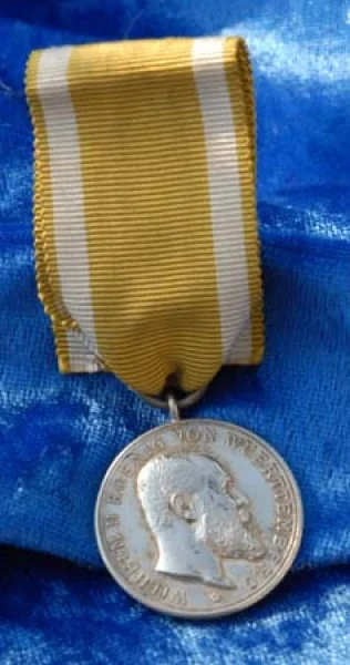 Silberne Verdienstmedaille König von Württemberg 1891-1918