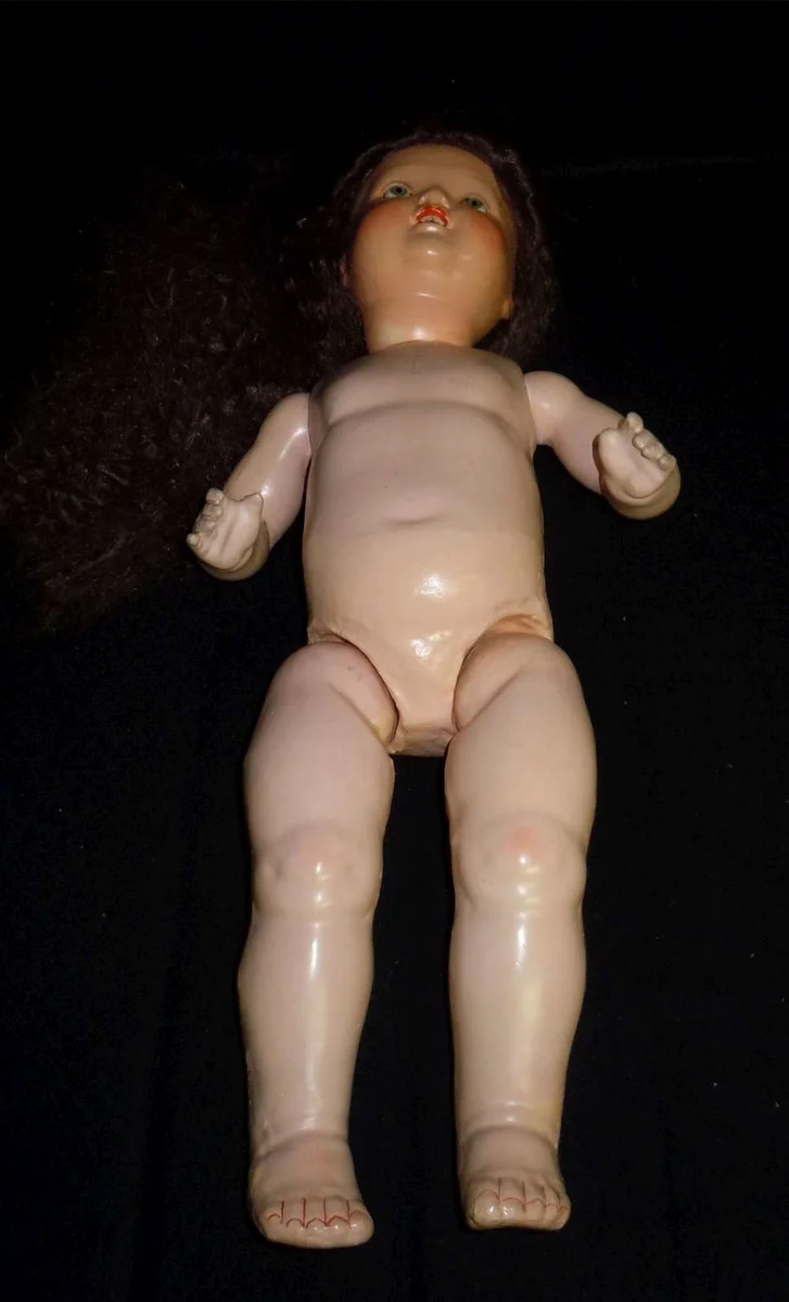 Armand Marseille Puppe 2966 3/6 – Massekopf, Mama-Stimme, ca. 1930, 55 cm