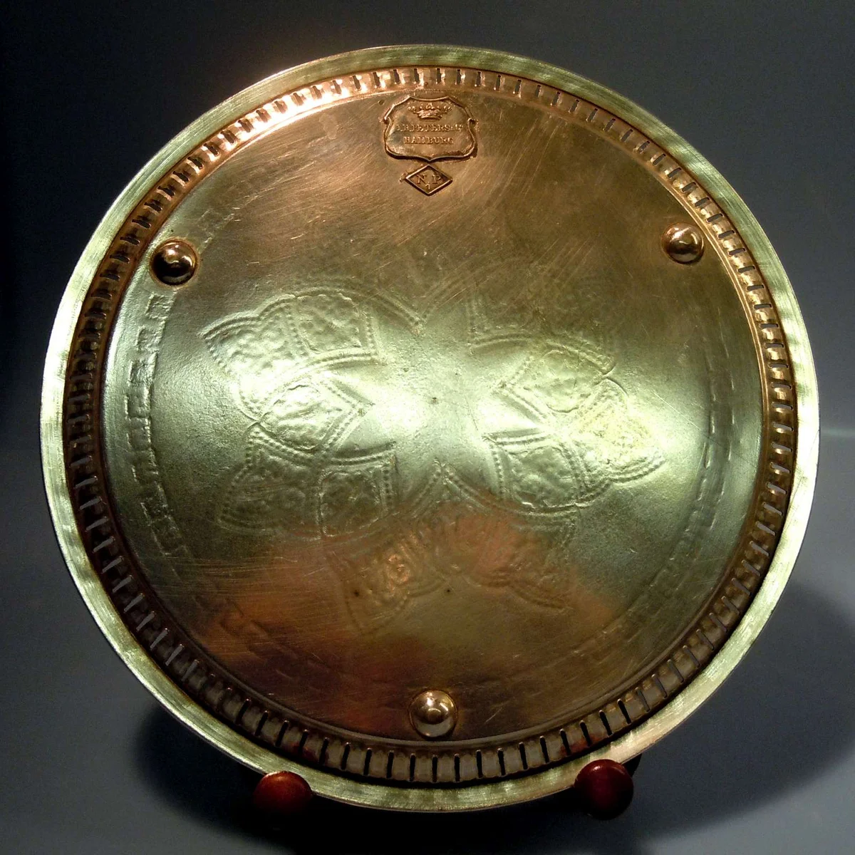 Silber Zier Teller Silbermanufaktur I.H.Peters Co Hamburg