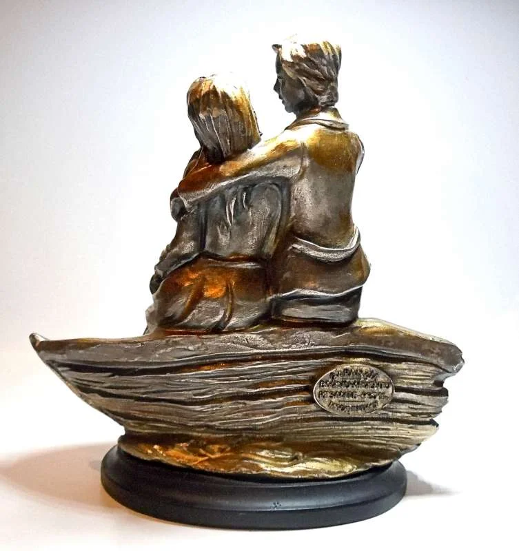 Italienische Silber Figurine Romeo & Julia – Verona 1950er – Das Liebespaar der Romantik