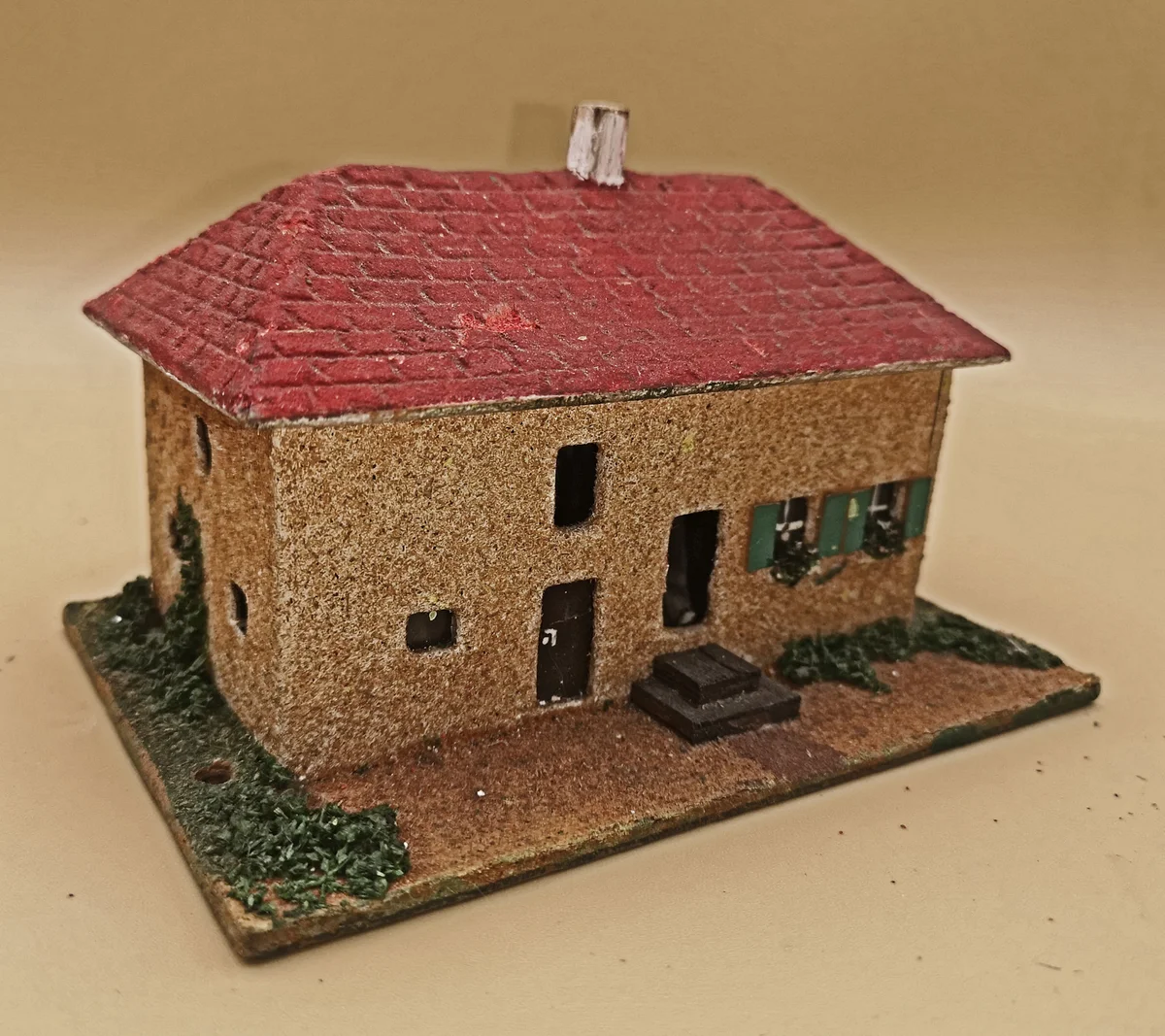 Vau-Pe Nr. ? Haus 50er  - Original Modellhaus H0 - Handgefertigt aus Naturmaterialien (2)