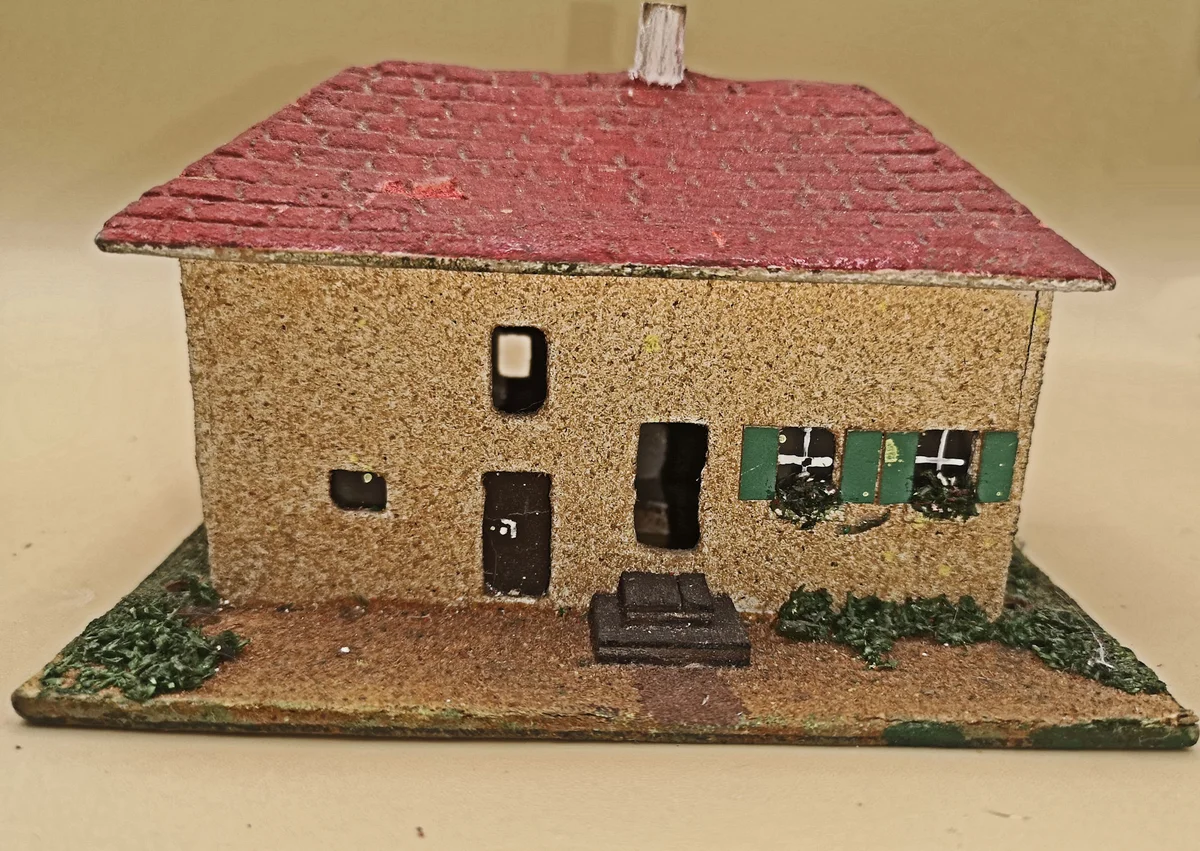 Vau-Pe Nr. ? Haus 50er  - Original Modellhaus H0 - Handgefertigt aus Naturmaterialien (2)