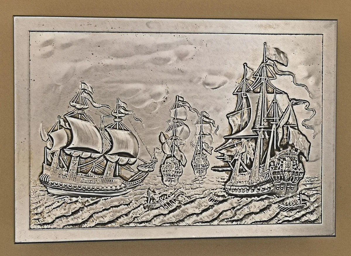 Metallbox für Schmuck, Tabak oder andere Kleinigkeiten von 1960