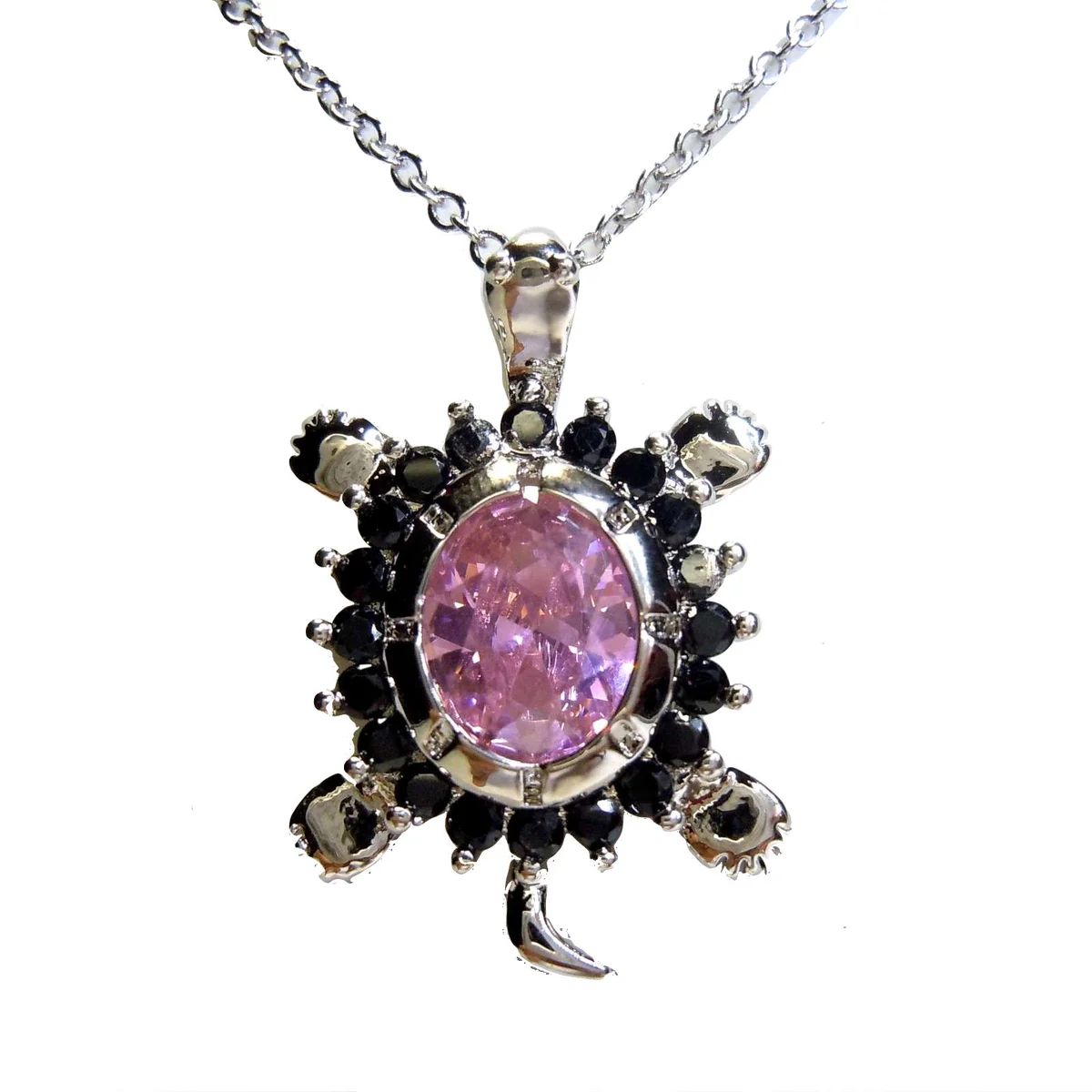 SAMIRA - Schildkröt Collier Anhänger  verschiedene Farben rosa