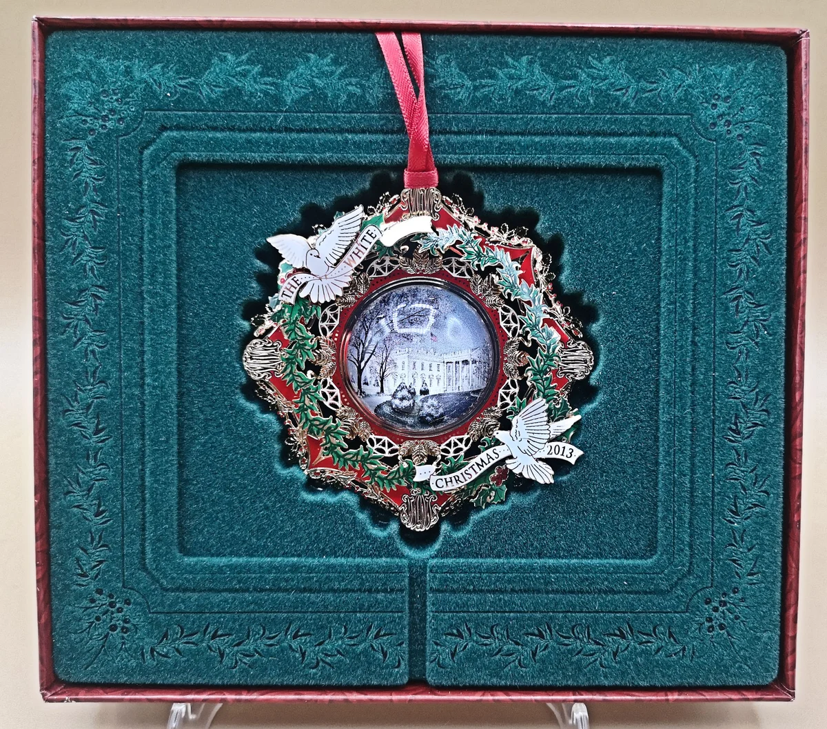 USA Weihnachtsschmuck Christbaumschmuck White House Christmas Ornament 2013